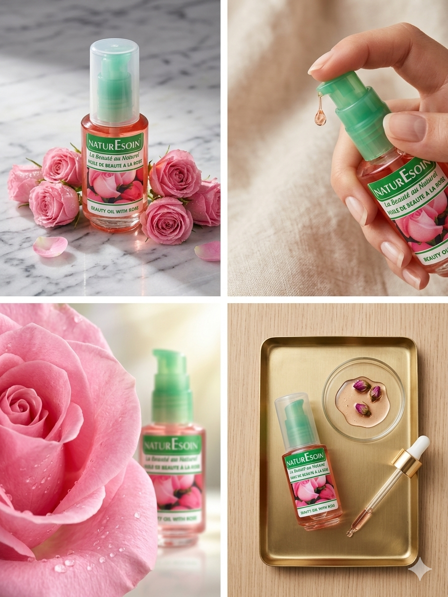 Huile de Rose L'Éclat Pur du Maroc naturelle 100% / 50 ml