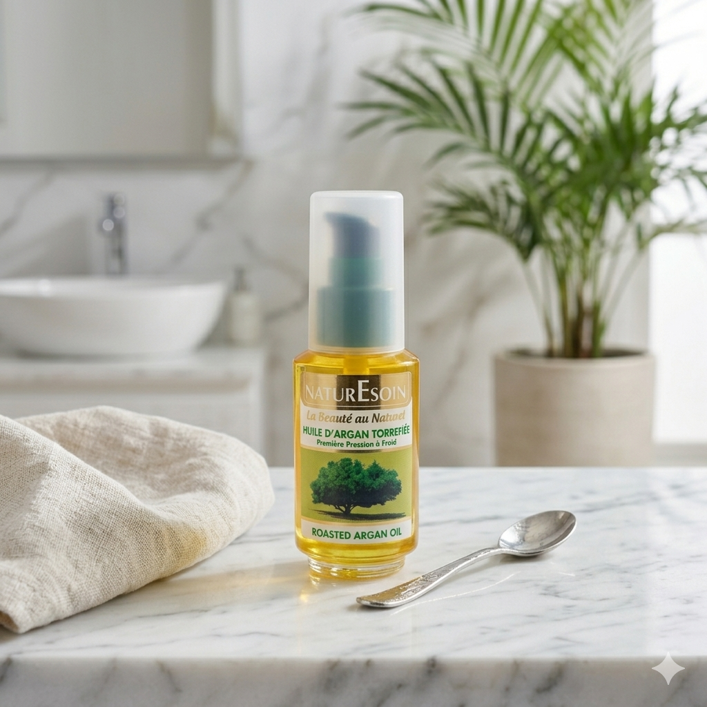 Huile d'Argan Torréfiée – Élixir de Beauté Naturel 50 ml