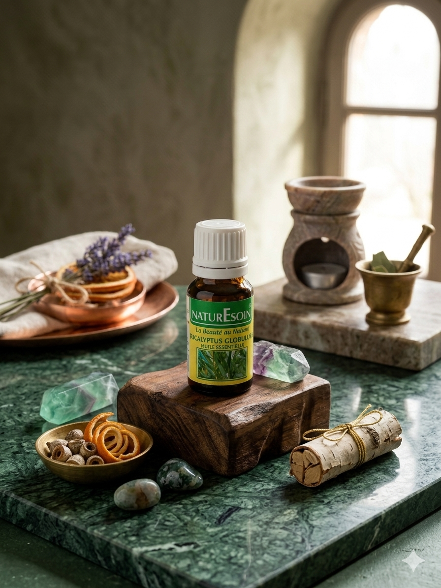 Huile Essentielle d'Eucalyptus Globuleux (100% Pure) 10 ml