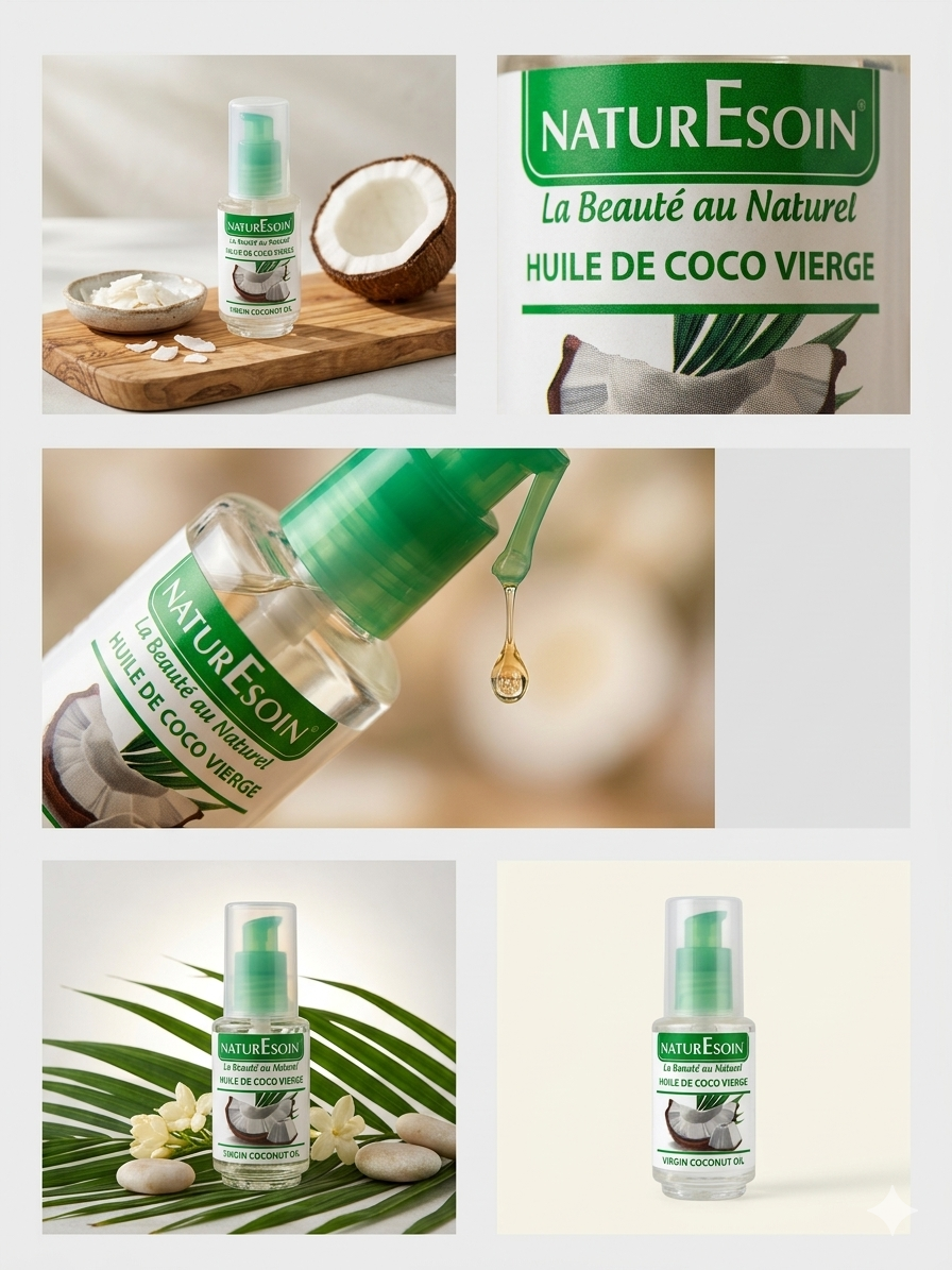 Huile de Coco Vierge - Naturelle 50 ml