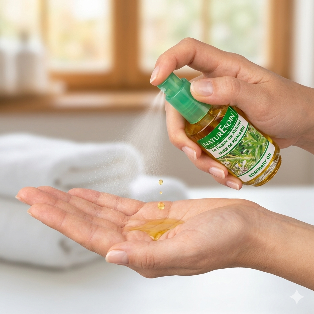 Huile de Romarin – Vitalité & Croissance Capillaire 50 ml