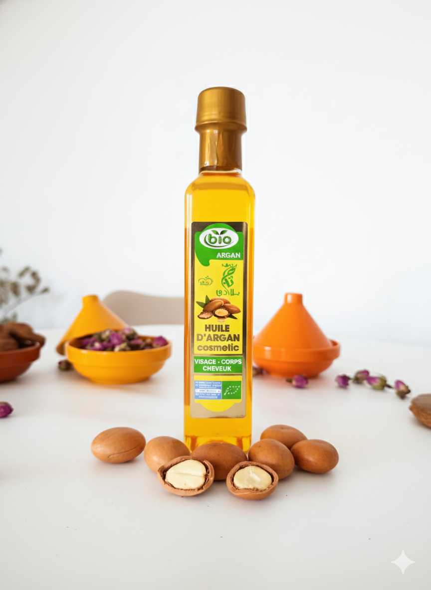 Huile d'Argan Bio – L'Or Liquide du Maroc 250 ml