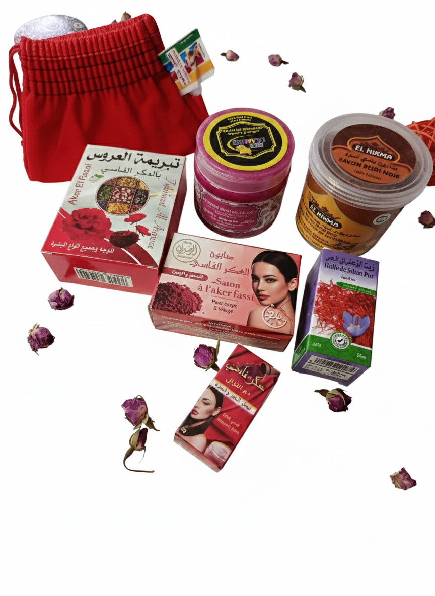 Coffret de bien être rituel à base naturelle de pétales de coquelicot séchés Fleurs de coquelicots Aker Fassi