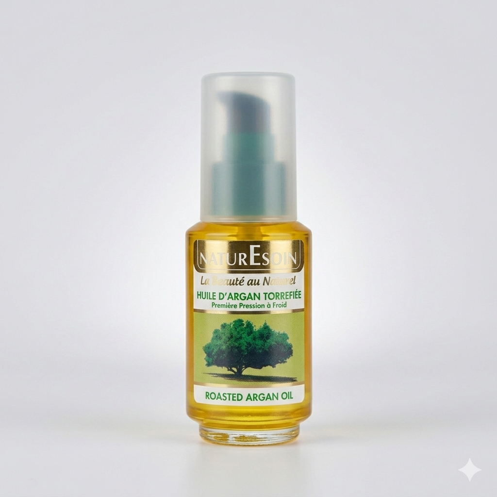 Huile d'Argan Torréfiée – Élixir de Beauté Naturel 50 ml