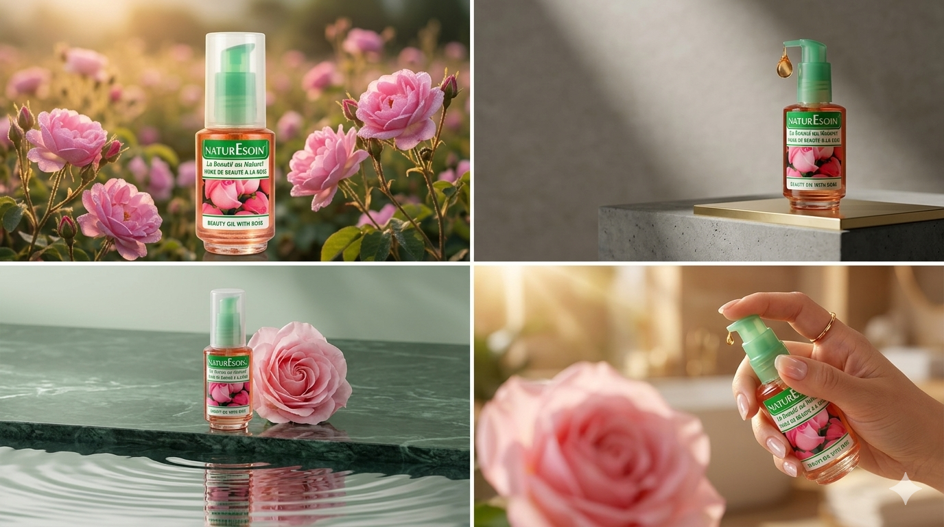 Huile de Rose L'Éclat Pur du Maroc naturelle 100% / 50 ml