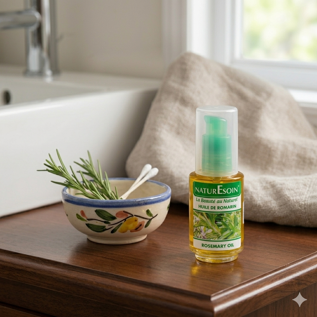 Huile de Romarin – Vitalité & Croissance Capillaire 50 ml