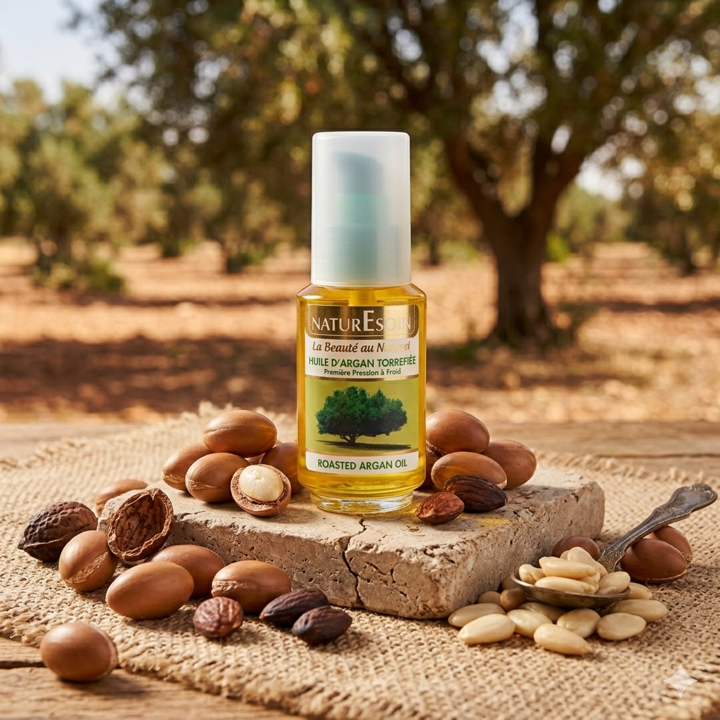 Huile d'Argan Torréfiée – Élixir de Beauté Naturel 50 ml