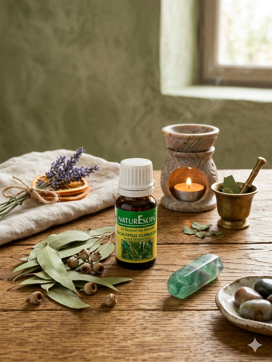 Huile Essentielle d'Eucalyptus Globuleux (100% Pure) 10 ml
